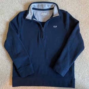 Vineyard Vines Kids’ Saltwater 1/4 Zip. Navy. Size 6
